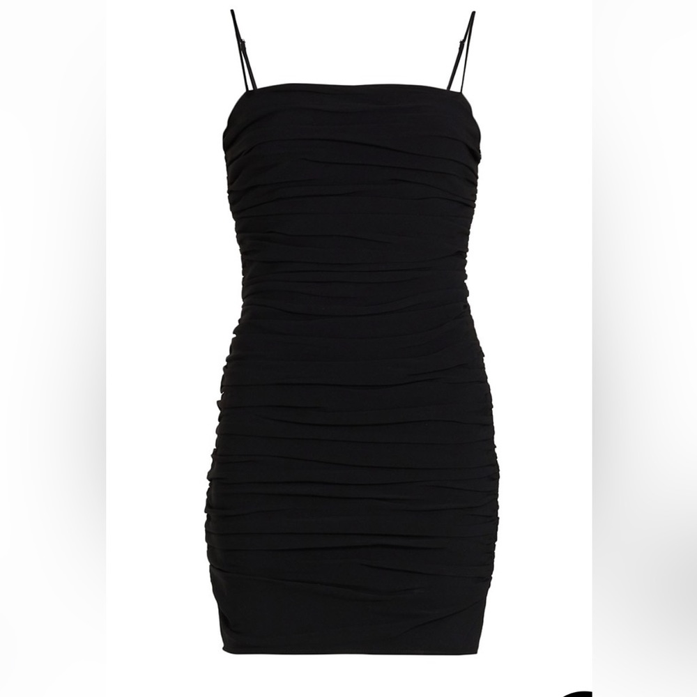 Cinq à Sept Vance Ruched Minidress in Black